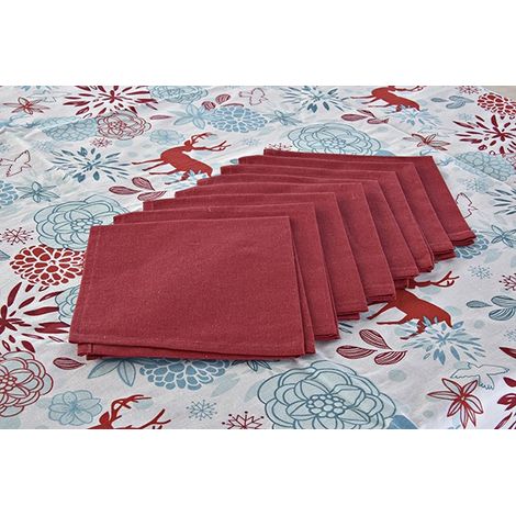 NAPPE + 8 SERVIETTES COTON (1/3)