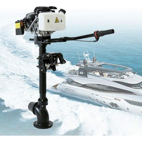 Motore esterno 4 CV, motore a 4 tempi, motore a benzina da 2900 W, raffreddamento ad aria, motore per barche da pesca (1/5)