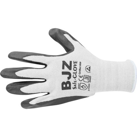 BJZ A-64483 ESD-Handschuh hitzebeständig Kleider-Größe: M Polyamid, Carbonisierte Fasern