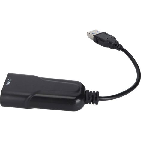 Dispositif d'acquisition vidéo HDMI vers USB, carte d'acquisition vidéo et audio HDMI vers USB, enregistreur, 1080p à 60 Hz, compatible avec Xbox, PS4, DVD, caméscope, diffusion en direct. (1/5)