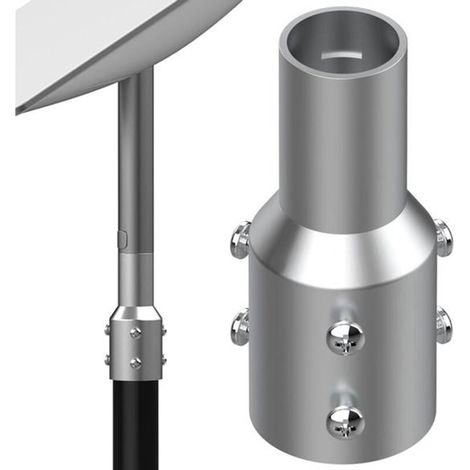 Adaptateur de tube – Compatible avec antennes paraboliques – Réduction de mât – Installation (1/5)