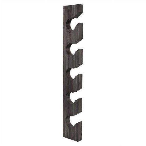 Porte-chapeaux en bois avec étagère noire (1/5)