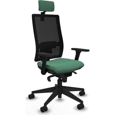 Piqueras y Crespo Horna Chaise de bureau vert émeraude (1/3)