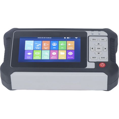 1650-nm-Glasfaser-OTDR-Tester, 9-in-1-OTDR-Gerät (optisches Zeitbereichsreflektometer), Fehlerdetektor, 100–240-V-EU-Stecker (1/5)