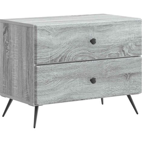 Nachttisch Graues Sonoma 62 x 34,5 x 47,5 cm Holzwerkstoff vidaXL