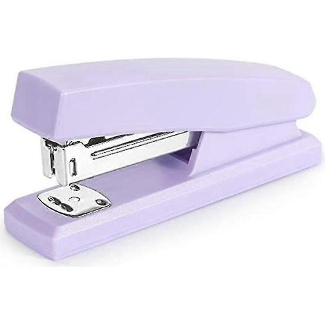 Agrafeuse, agrafeuse de bureau, agrafeuse portable et durable pour bureau (violette) (1/5)