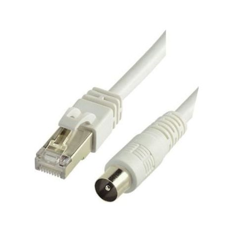 Adaptateur Balun Actif - ERARD - 4980 - RJ45 Mâle - IEC 9,52 Mâle - 70 cm