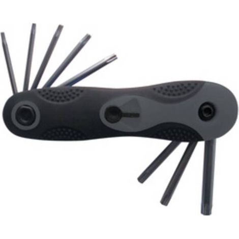 10 x SERIE  8 CHIAVI TORX T9-T40 CROMO VANADIO