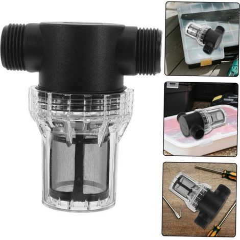 Filtre À Eau - Nylon Noir Réutilisable - Pour Station Lavage Auto Et Irrigation Jardin - Filtration Sédiments - 1 Pièce (1/5)