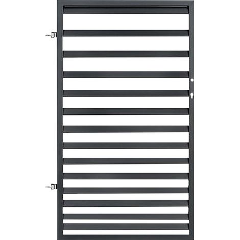 Polbram Einzeltor Leni 120 links 90 x 120 cm, RAL-Farbe 7016 Gartentore