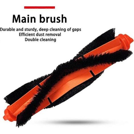 NALOOKAMIC Accessoires de rechange pour aspirateur Xiaomi S20 D106 E12 E10 B112 : brosse principale, filtre HEPA et chiffon de nettoyage. (1/4)