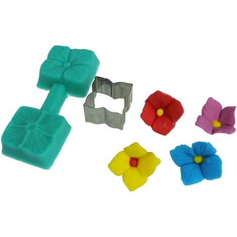 Molde de silicona + cortador de flores de hortensia (1/2)