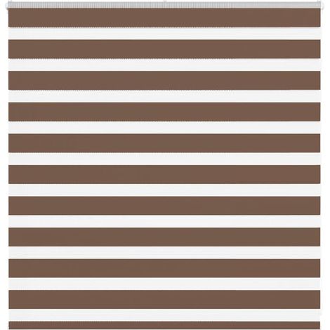 Doppelrollo Braun 145x100 cm Stoffbreite 140,9 cm Polyester