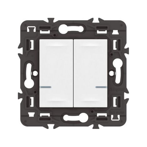 interruptor luminoso legrand mosaic with netatmo 2x250w blanco