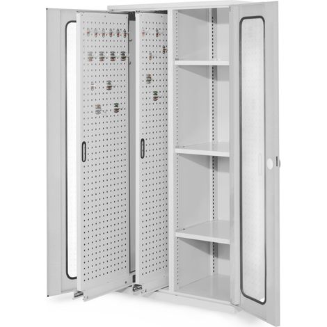 Kappes ®RasterPlan Vertikalschränke 1950x1000x600mm Modell 80 Sichtfenstertüren lichtgrau