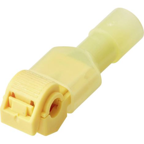TRU COMPONENTS TC-14376164 Raccord rapide flexible: 2.5-4.0 mm² rigide: 2.5-4.0 mm² Nombre de pôles: 1 12 pc(s) jaune (1/4)