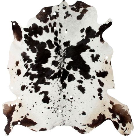 Tapis Peau de Vache "Glam" Noir & Blanc Entre 1,35 et 1,65 m2