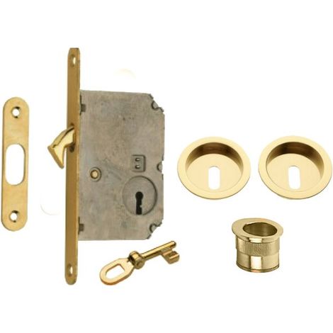 kit per porte scorrevoli - solo chiave frosio bortolo cromo satinato
