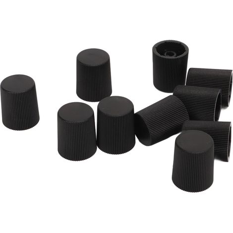 50PCS Bouchons de Valve Climatisation Auto Embouts Injection Carburant Capuchons Plastique Anti-Poussière Joints M8X1 Noir (1/5)
