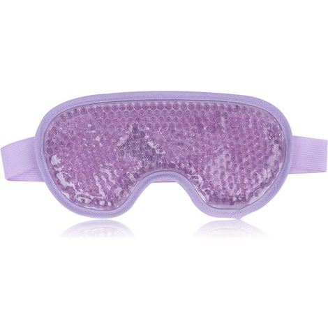 Masque oculaire rafraîchissant réutilisable en gel pour les yeux gonflés, masque oculaire glacé avec dos en peluche pour soulager les maux de tête, les migraines et le stress (1/5)
