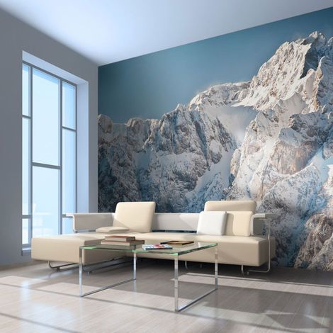 Papier Peint "Paysage Enneigé, Alpes" 154 x 200 cm (1/2)