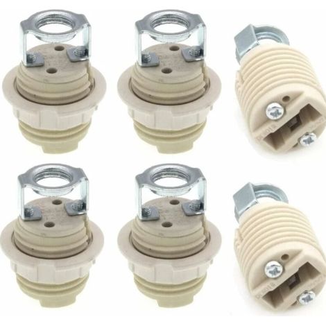 6er Pack G9 Lampenfassungen mit Halterung, G9 Halogenfassung mit Keramikgewinde (1/5)