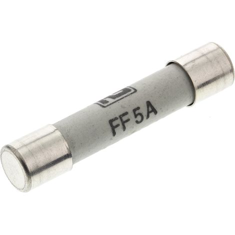 Cartouche fusible RS PRO, 5A, 6.3 x 32mm, Type FF, 600V c.a.