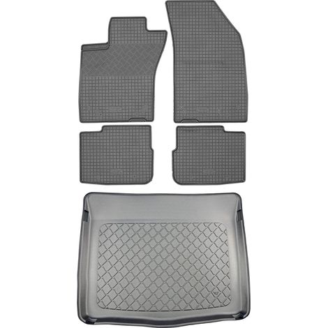 Fiat Tipo Hatchback (5 puertas) desde 02.2017 SET - alfombrillas de goma para coche + alfombrilla para maletero