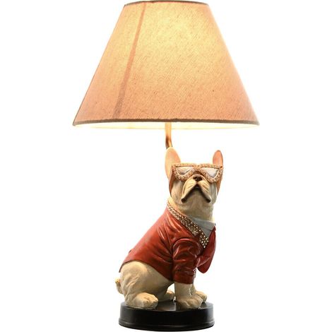 Lampara Sobremesa Resina Metal 26X26X46 Perro (1/5)