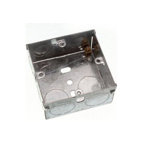 Lot de 12 boîtes à dos en métal avec 1 gang simple 35 mm (1/2)