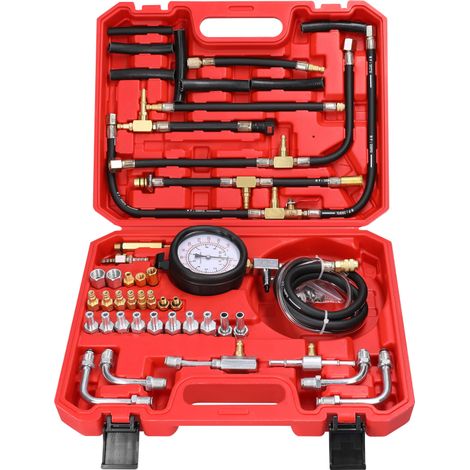 Kit de test de pression d'injecteurs de carburant (essence, fioul, 0-140 PSI / 0-10 bar) (1/5)