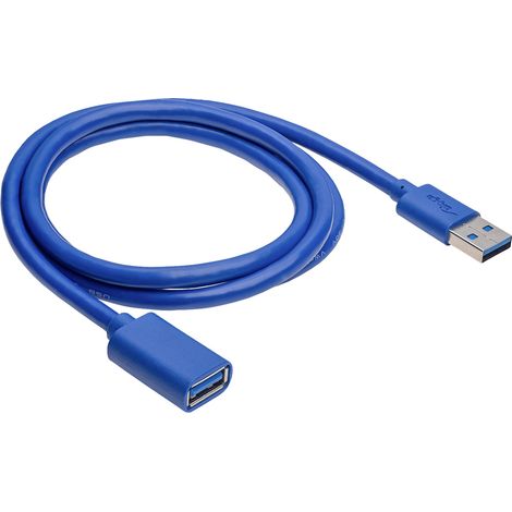 Akyga USB-Kabel USB-A Stecker, USB-A Buchse 1.00 m Schwarz AK-USB-28 (1/4)