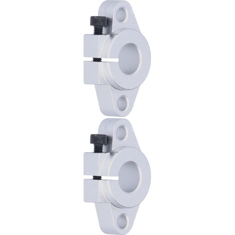 2 supports de rail de guidage linéaire SHF12 pour rail de guidage horizontal, adaptés à un arbre de 12 mm de diamètre.