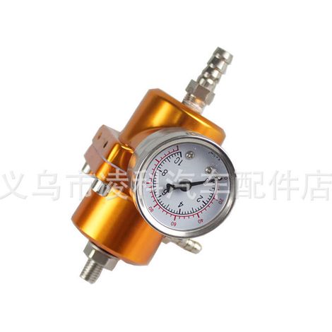 Car modification: fuel pressure regulating valve, fuel turbocharger, fuel pressure regulator, four-way turbocharger - Gold (1/4)