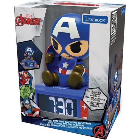 Réveil Veilleuse Lexibook Captain America