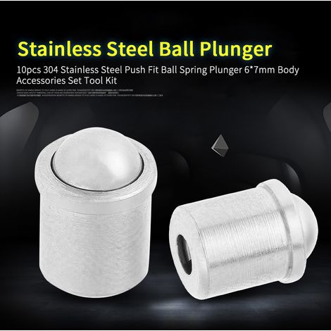 Jeu de 10 boulons à ressort pour rotule, en acier inoxydable 304 (6 x 7 mm), pour accessoires de logement (1/5)