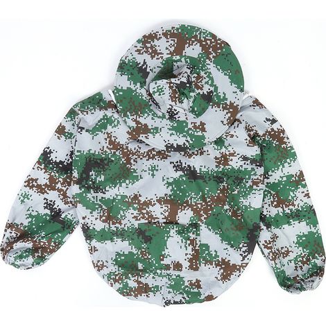 Veste De Protection Apicole Avec Voile - Tissu Respirant Polyester Coton - Pour Élevage D Abeilles Extérieur - 1 Pièce (1/5)