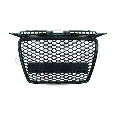 Calandre avant ABS Audi A3 8P 2005 a 2008 Noir Glossy Singleframe-33979568 (1/2)