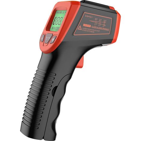 Berührungsloses digitales Infrarot-Thermometer mit Laser, von -50 °C bis 600 °C (-58 °F bis 1112 °F)
