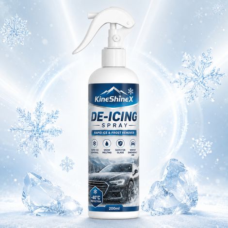 KineShineX Auto-Enteisungs- und Schneeschmelzspray – Enteist schnell Eis und Frost von Autoscheiben – Notfall-Enteisungsspray (1/5)