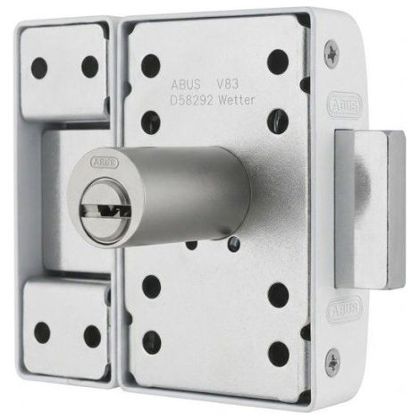 Verrou de porte haute sécurité - ABUS - VP12R CB 40 W - À bouton - Blanc - 12 goupilles (1/5)