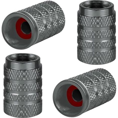 Tapón de válvula de neumático metálico - gris (1/5)