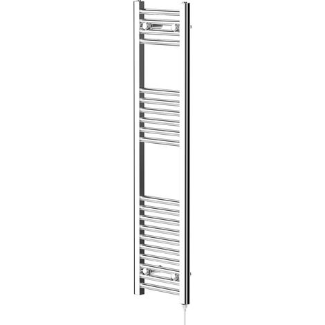 Pizarro Chrome 1200mm x 300mm Straight Electric Heated Towel Rail (1/5)