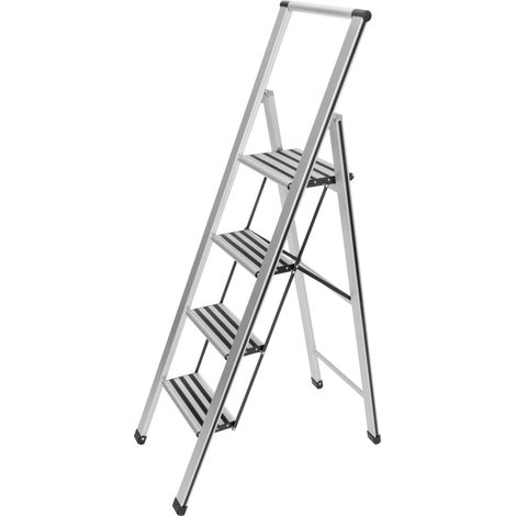 Escalera plegable en diseño de aluminio 4 peldaños WENKO (1/5)