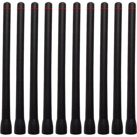 10 Pièces Antennes VHF Compatibles avec Radios ICOM Modèles F1000 F16 F33G F3026 F14 F15S F3002 (1/4)