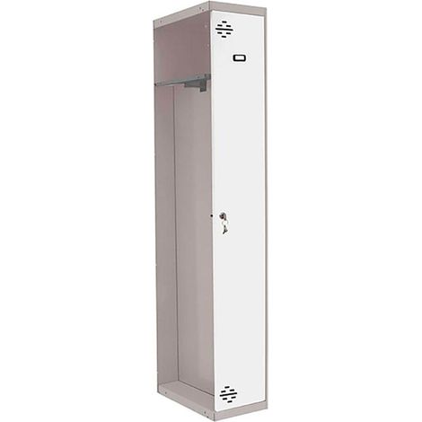 Simonrack Armadietto moderno grigio e bianco 1800 mm di altezza