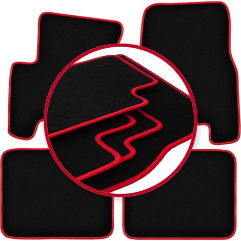 Alfombrillas CARLUX-ROJO para: SsangYong Korando II (KJ) SUV (1998-2006) (1/5)