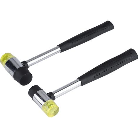 Marteau de Précision Double Face Cuir et Caoutchouc pour Travaux Délicats (25mm, 30mm) (1/4)