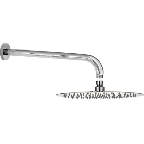 Set de ducha redondo rociador de 25 cm brazo de 35 cm Tecom KITSOF2CR