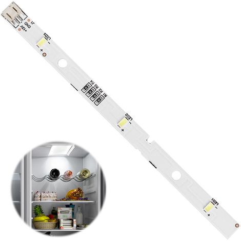 Bande de Barre Lumineuse LED pour Réfrigérateurs RONGSHENG/HISENSE Remplacement D'ampoule LED E349766 MDDZ-162A 1629348 DC12V 2W Compatible avec Kenwood KIFF5017 KIFF5020 KIFF7017 KIFF7020 (1/5)